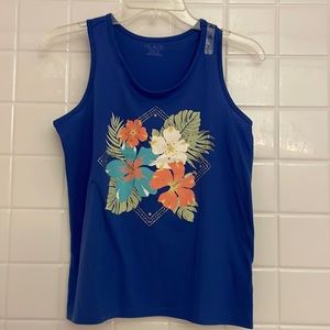Children Place sleeveless, cute, comfy, blue tank top. Size XL (14)